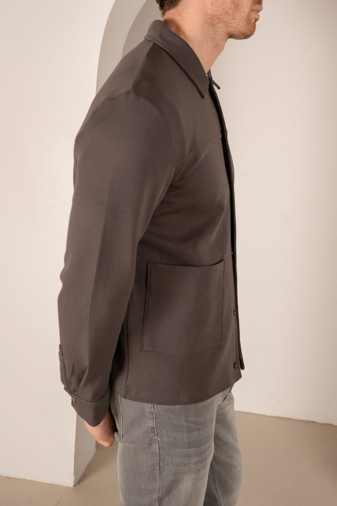Interlock Overshirt - Charcoal