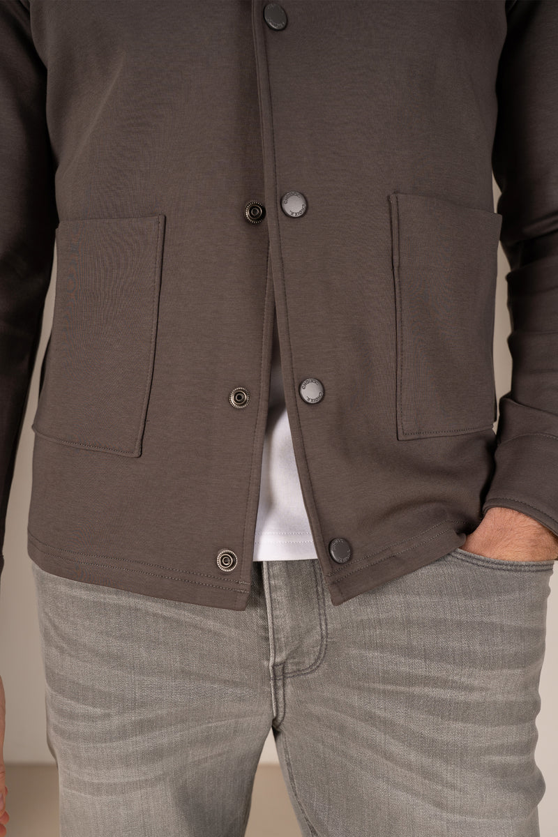 Interlock Overshirt - Charcoal