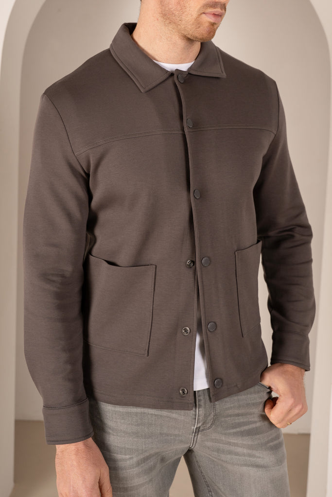 Interlock Overshirt - Charcoal