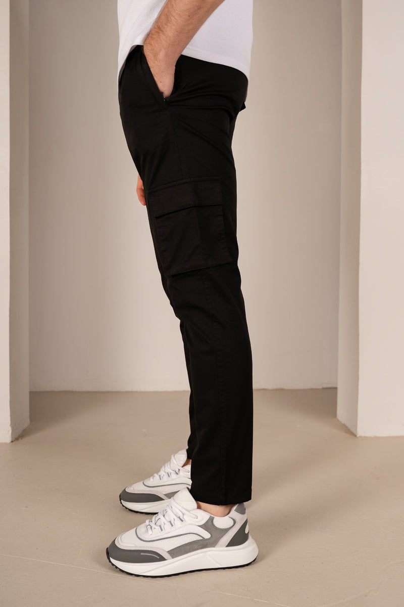 Essential Cargo Trouser - Black