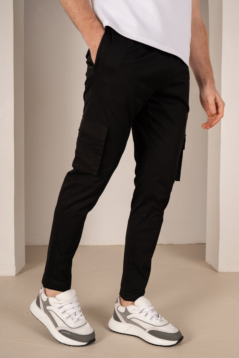 Essential Cargo Trouser - Black