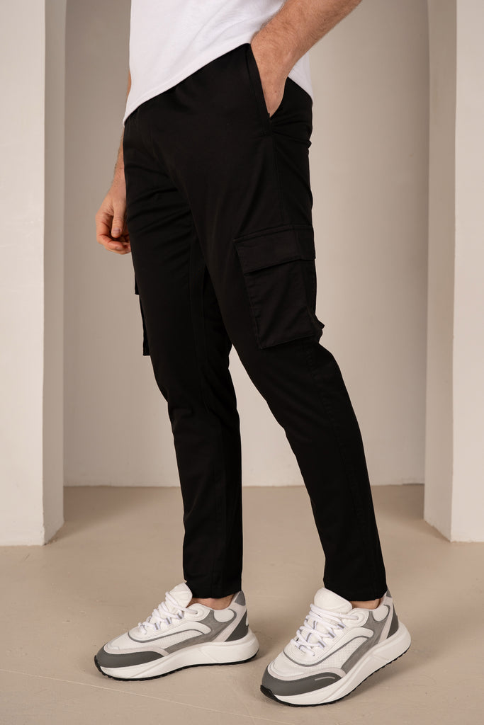 Essential Cargo Trouser - Black