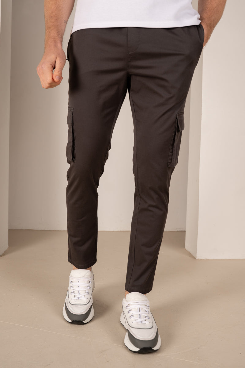 Essential Cargo Trouser - Charcoal