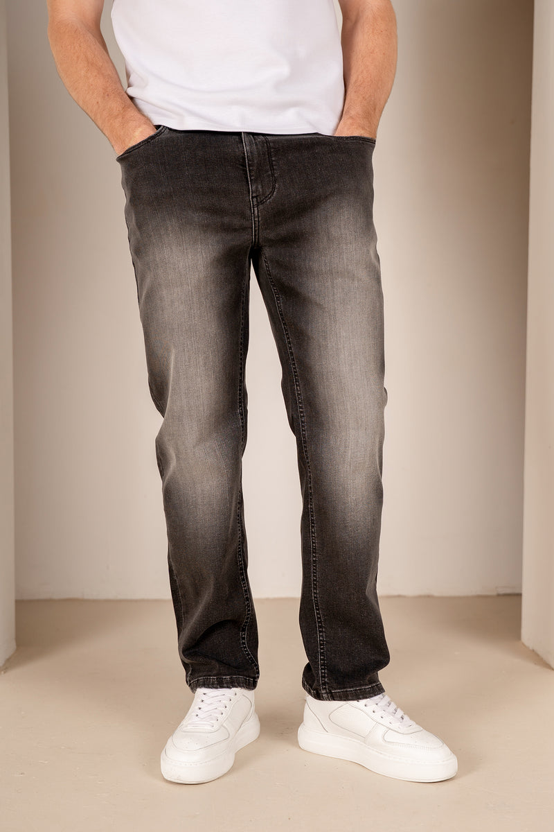 Slim Fit Denim Jeans - Black