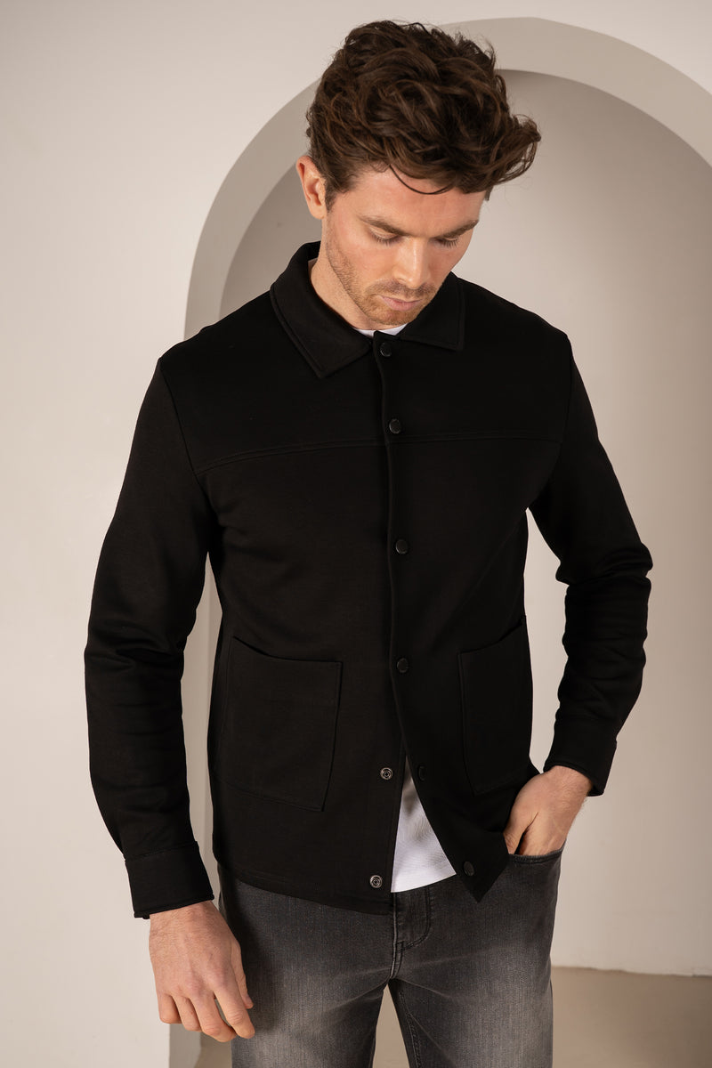 Interlock Overshirt - Black