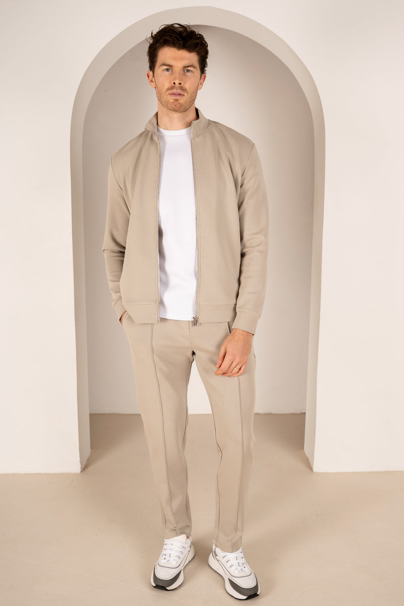 Interlock Zip-Up Jacket - Olive