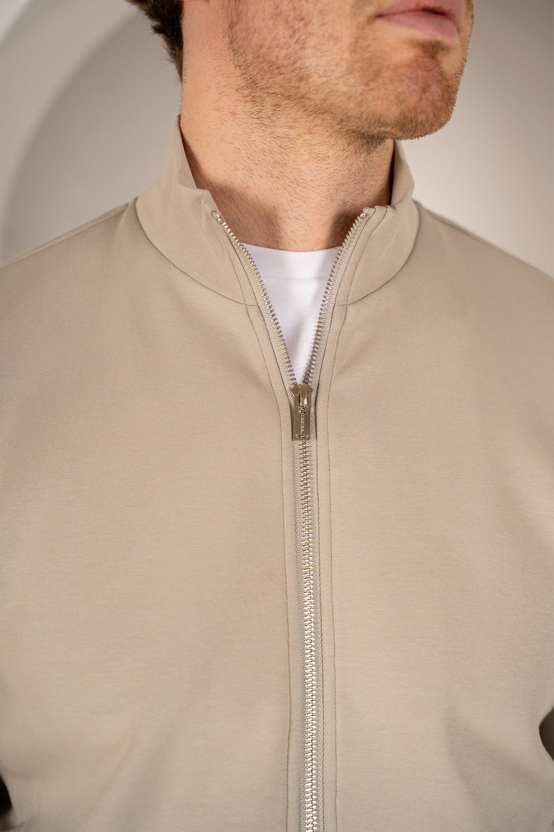 Interlock Zip-Up Jacket - Olive