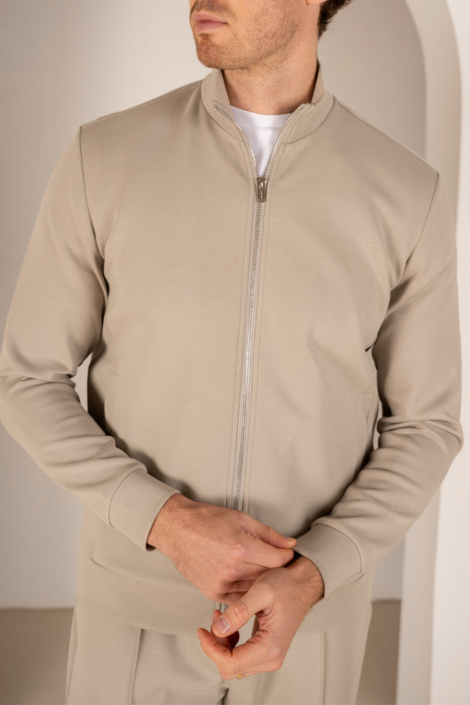 Interlock Zip-Up Jacket - Olive