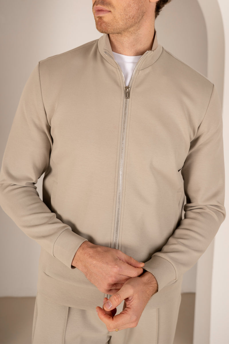 Interlock Zip-Up Jacket - Olive