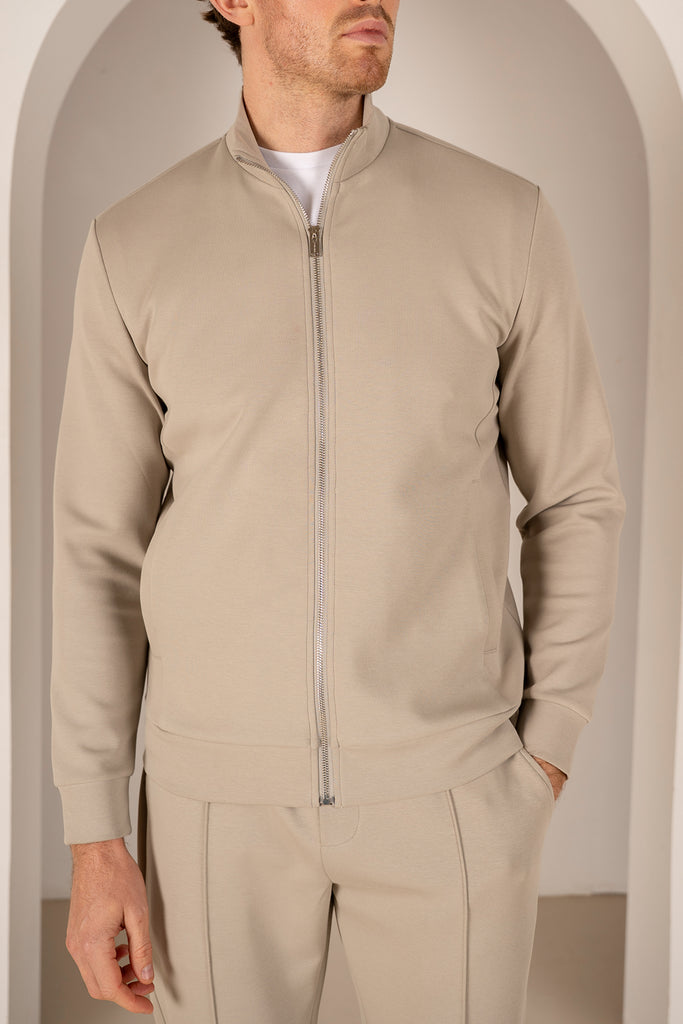 Interlock Zip-Up Jacket - Olive