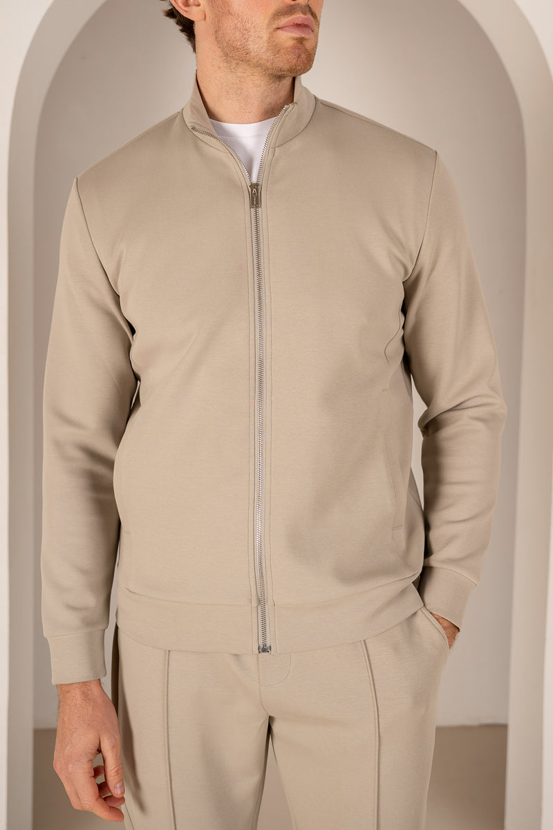 Interlock Zip-Up Jacket - Olive