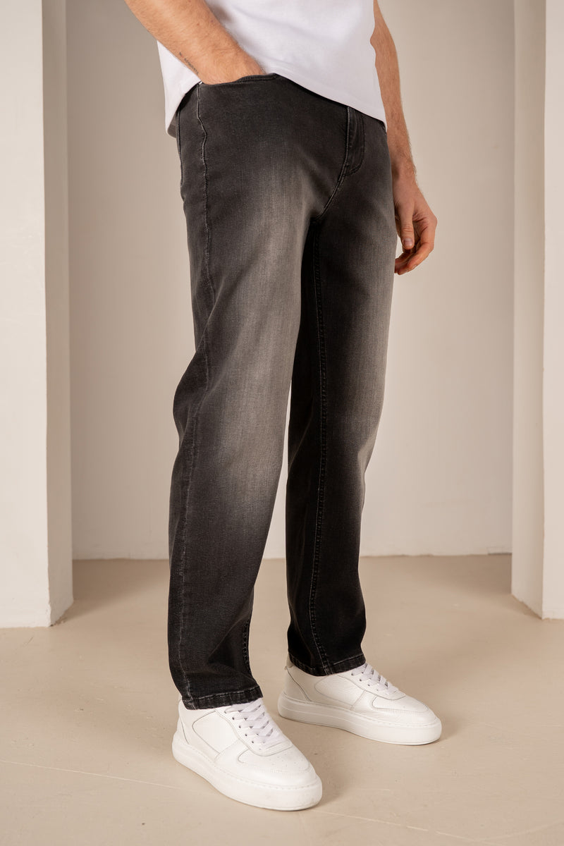 Slim Fit Denim Jeans - Black