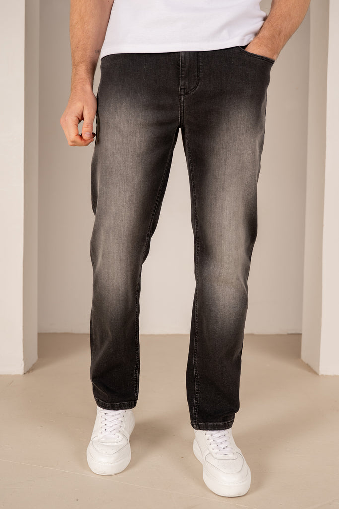 Slim Fit Denim Jeans - Black