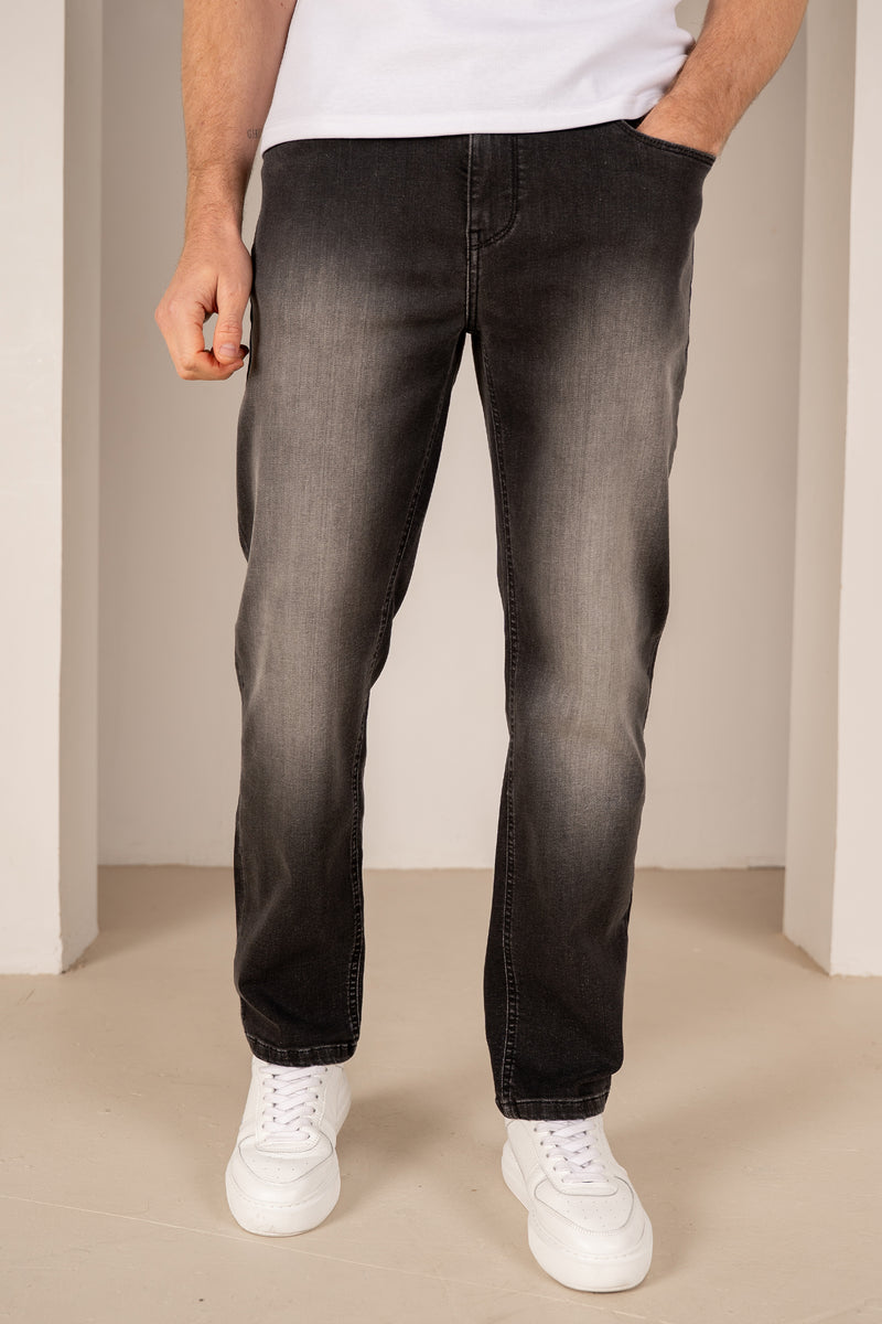 Slim Fit Denim Jeans - Black