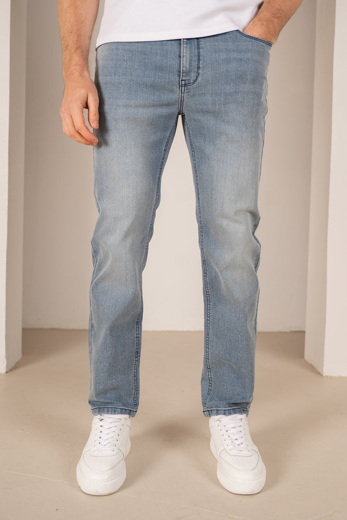Slim Fit Denim Jeans - Light Blue