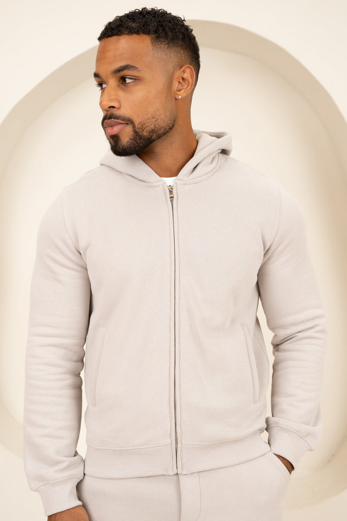 Origin Zip Up Hoodie - Grey