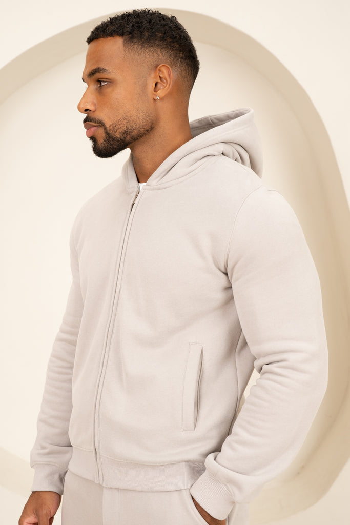 Origin Zip Up Hoodie - Grey