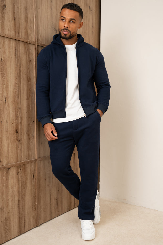 Origin Zip Up Hoodie - Navy