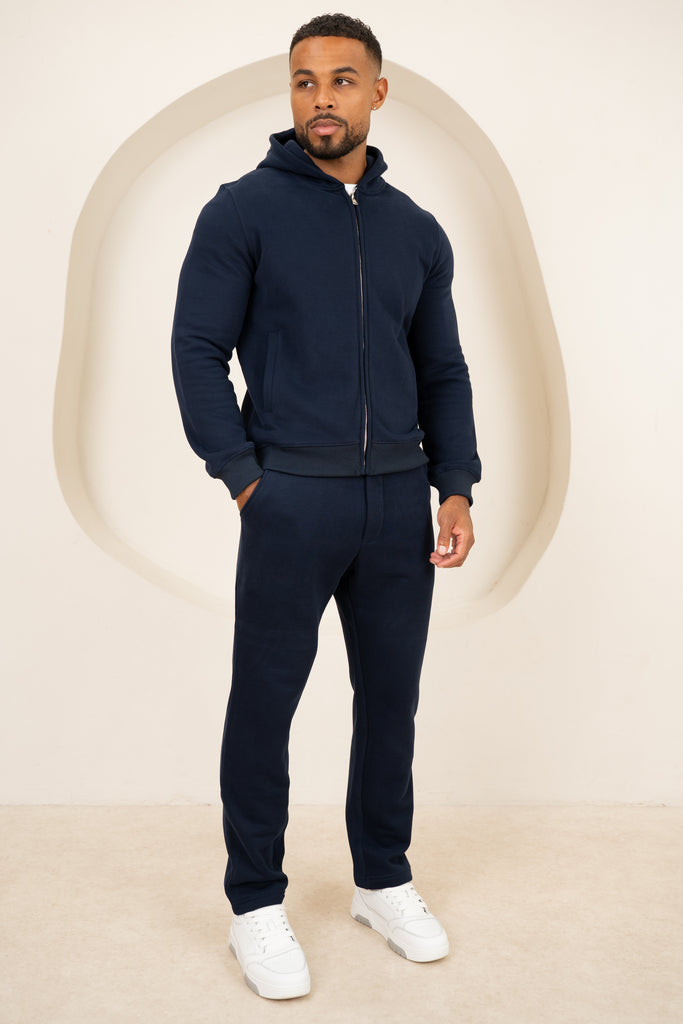 Origin Zip Up Hoodie - Navy