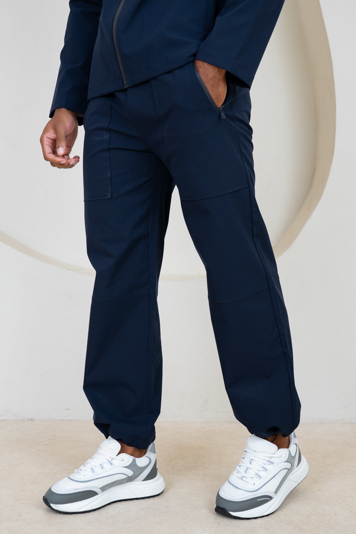 Pinnacle Brushed Technical Cargo Pant - Navy