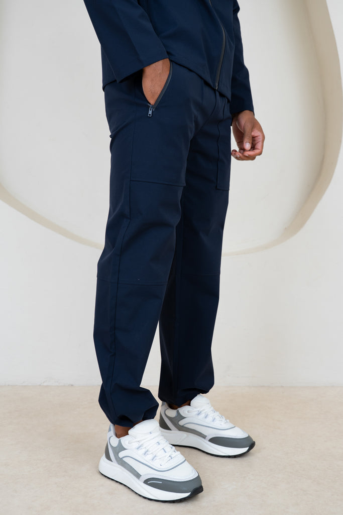 Pinnacle Brushed Technical Cargo Pant - Navy