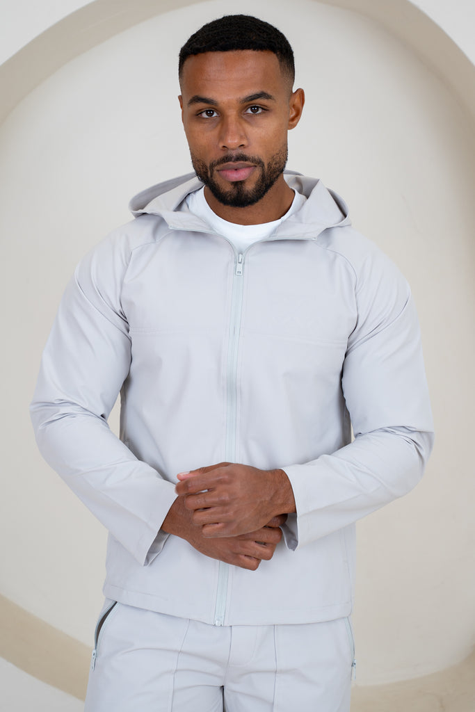 Pinnacle Brushed Technical Windbreaker Jacket - Grey