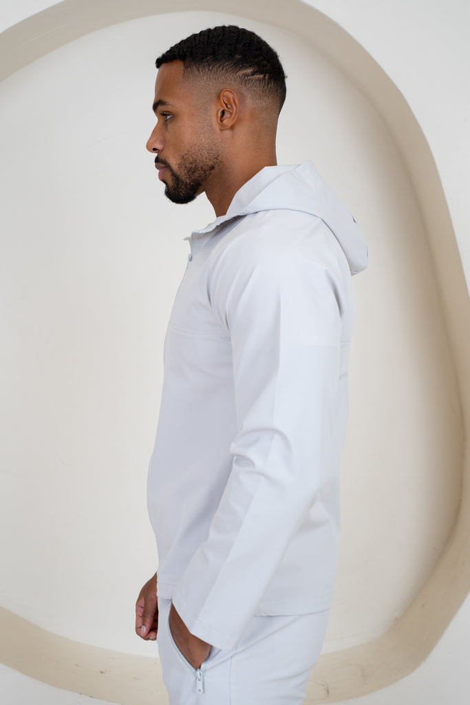 Pinnacle Brushed Technical Windbreaker Jacket - Grey