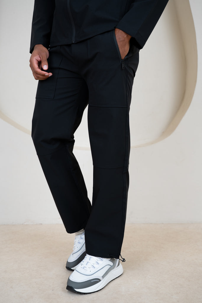 Pinnacle Brushed Technical Cargo Pant - Black