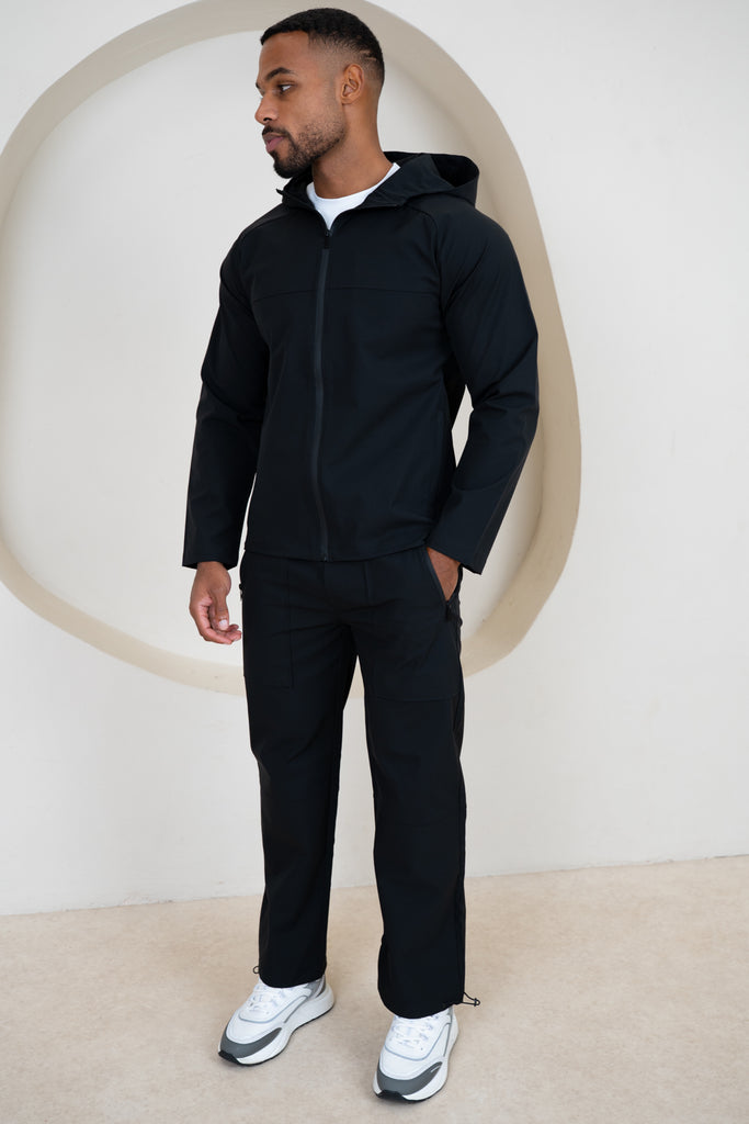 Pinnacle Brushed Technical Cargo Pant - Black