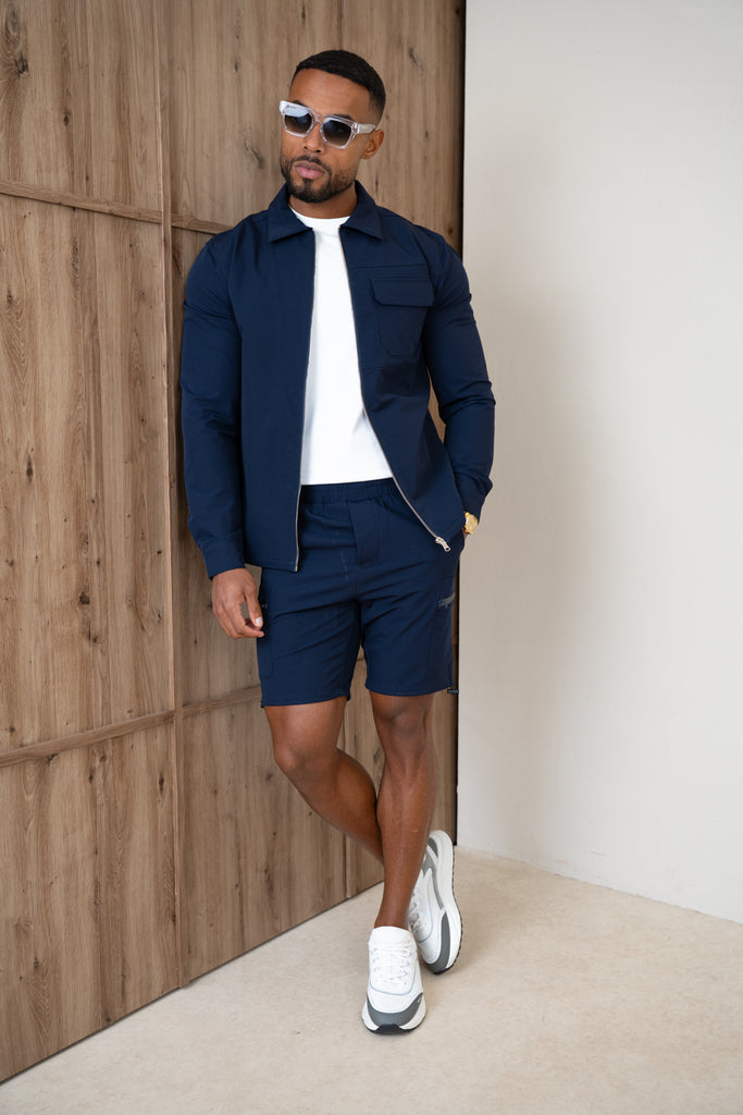 Veste cargo Premium Detail V2 - Bleu marine