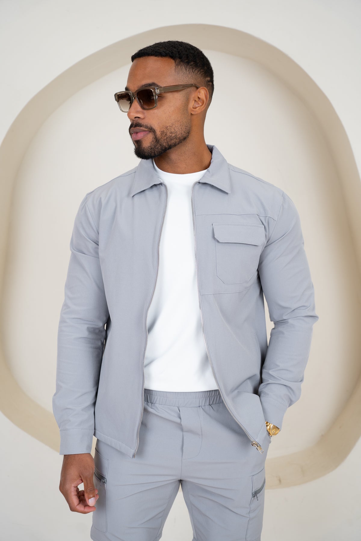 Veste cargo Premium Detail V2 - Gris