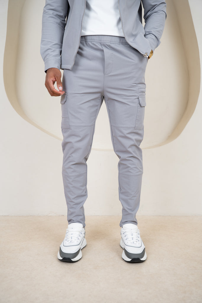 Premium Detail Cargo Pants V2 - Grey