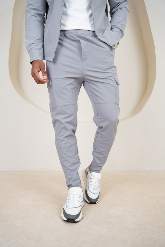 Premium Detail Cargo Pants V2 - Grey