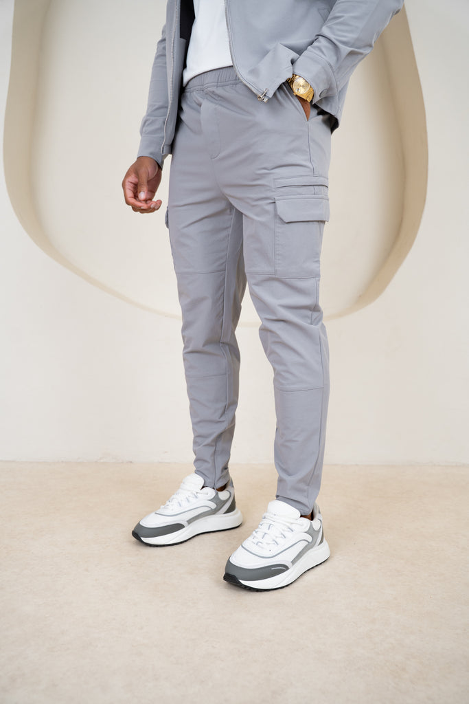 Premium Detail Cargo Pants V2 - Grey