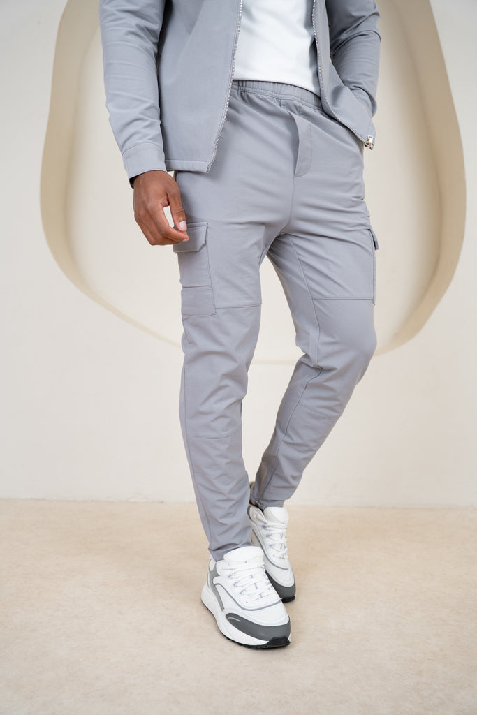Premium Detail Cargo Pants V2 - Grey