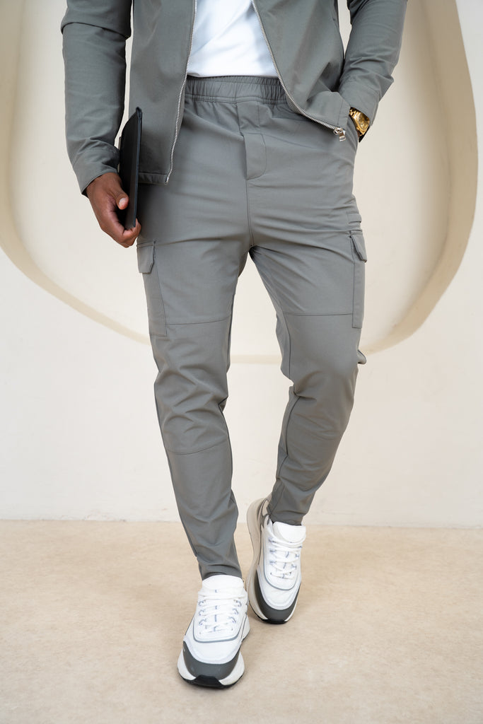 Premium Detail Cargo Pants V2 - Taupe