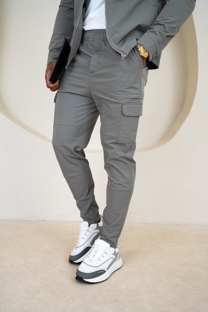 Premium Detail Cargo Pants V2 - Taupe