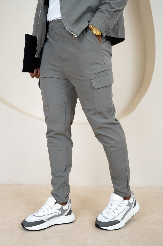 Premium Detail Cargo Pants V2 - Taupe