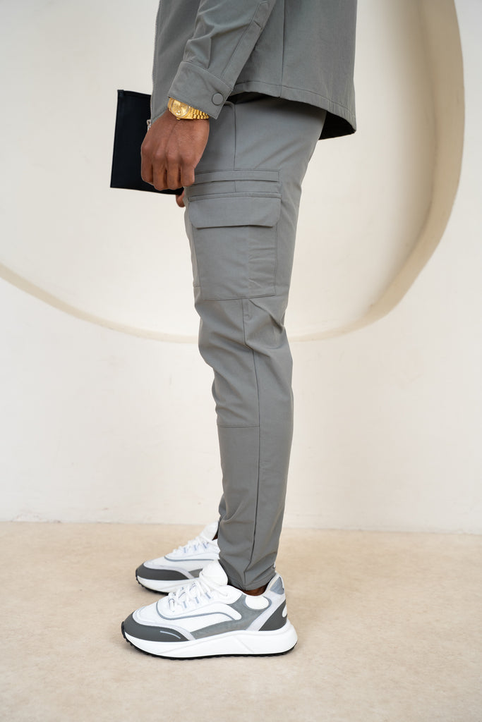Premium Detail Cargo Pants V2 - Taupe