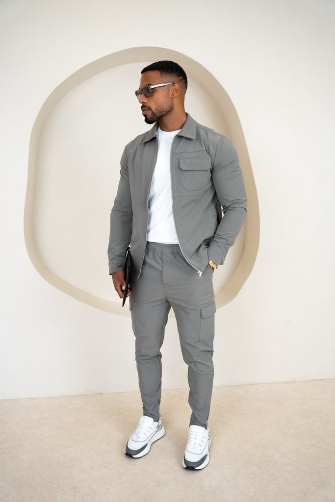 Premium Detail Cargo Pants V2 - Taupe