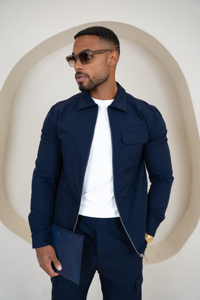 Veste cargo Premium Detail V2 - Bleu marine