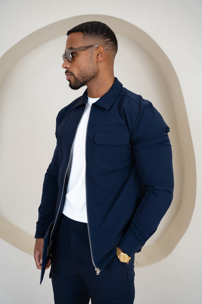 Veste cargo Premium Detail V2 - Bleu marine