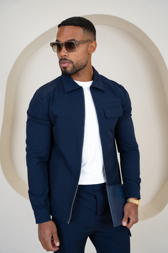 Veste cargo Premium Detail V2 - Bleu marine