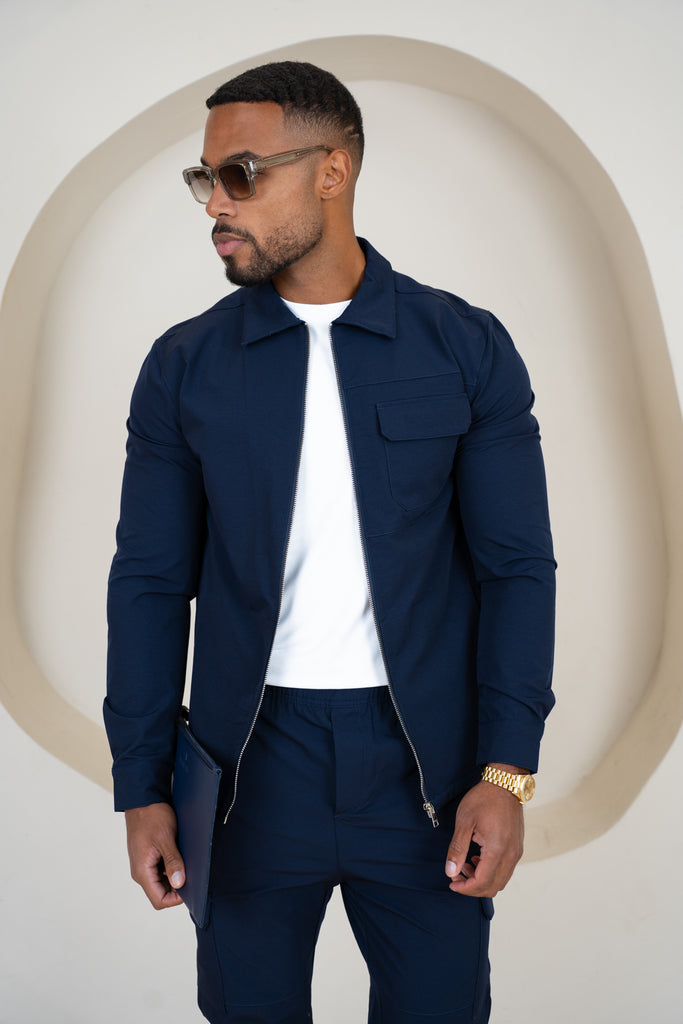 Veste cargo Premium Detail V2 - Bleu marine