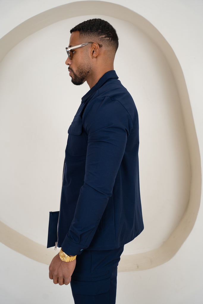 Veste cargo Premium Detail V2 - Bleu marine
