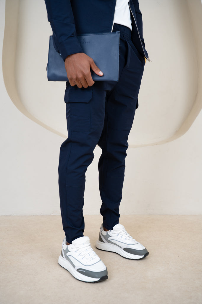 Premium Detail Cargo Pants V2 - Navy
