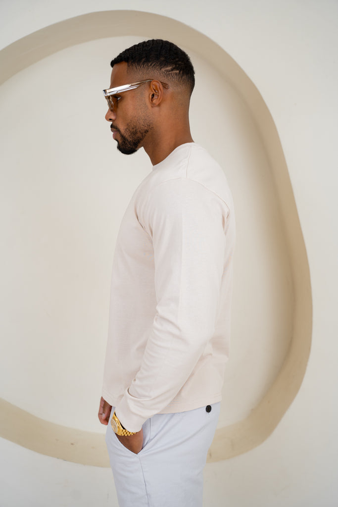 Premium Long Sleeve T-Shirt - Taupe