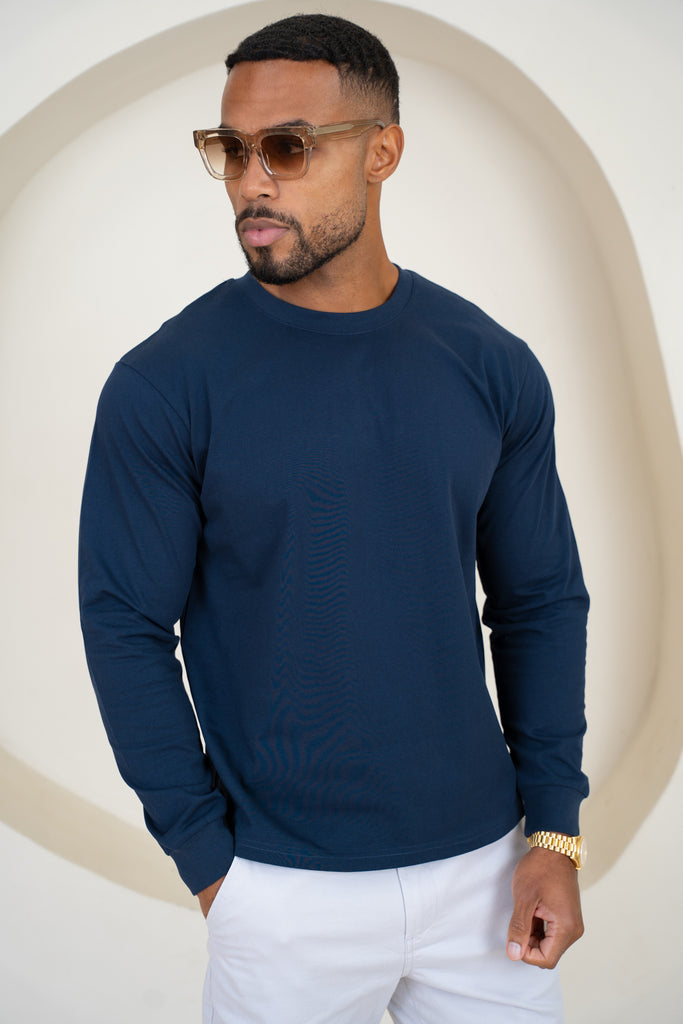 Premium Long Sleeve T-Shirt - Navy