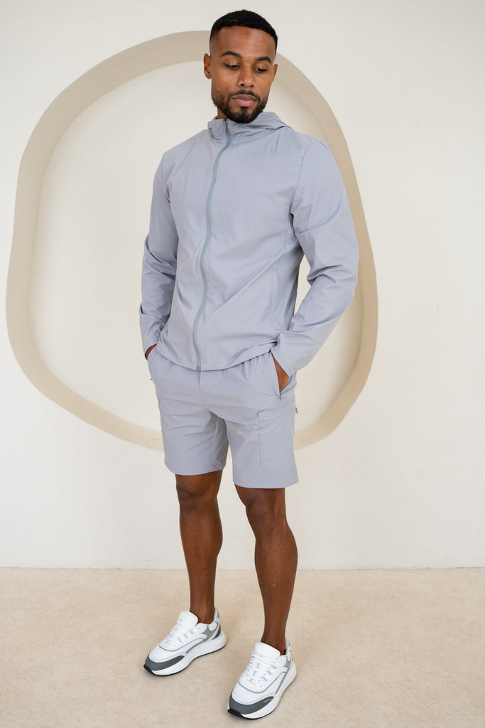 Veste coupe-vent technique haut de gamme - Gris