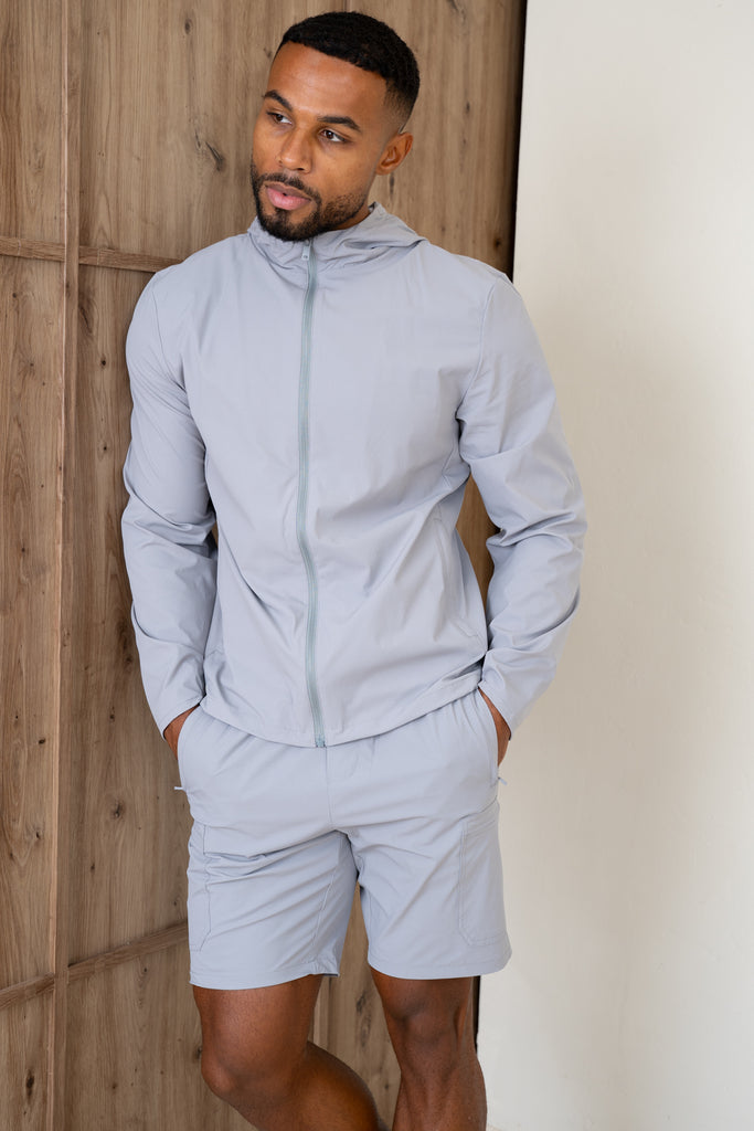 Veste coupe-vent technique haut de gamme - Gris